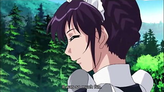 manga maid gives a lusty oral-job to her slavemaster