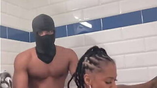 Breasty sweetheart Marrijanee receives screwed in her arse in shower!