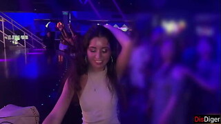 Picked up a student and drilled her in total caves in the lavatory of a night-time club