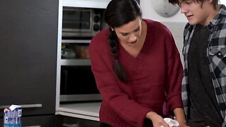 Kin Strokes - Hawt Boyish man Lets Her Stepsister's Sugardaddy Fuck Her, Too, To Reap Whole The Benefits