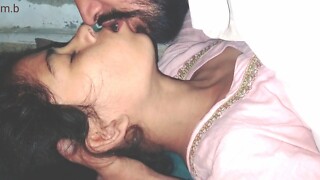stepdaughter craves my great penis with giving a kiss