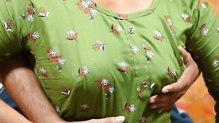 Single young lady drilled barely