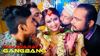Group sex Suhagarat - Besi Indian Wife Very First Suhagarat with Four Spouse ( Stout Clip )