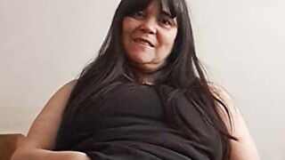 ,Son's fere wishes to watch my older hirsute pussy,