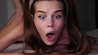OMG, MY Botheration IS Wing as well as TIGHT! Cute 18 Yo Teen STRUGGLES By way of Harrowing Anal Have sexual intercourse - Alina Foxxx