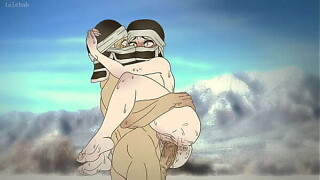 *telehab* Kakushi froze on the mountains and concerted to warm-hearted up by fucking !Hentai - demon slayer 2d (Anime toon )