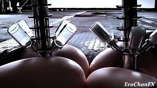 2B and A2 machinery tentac1e anime