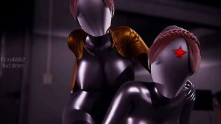 Twins Sex site in Atomic Centre l 3d animation
