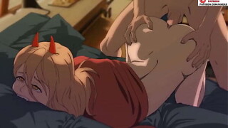 Force transando com Denji( Chainsaw Masculine Hentai))