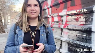 PutaLocura - Torbe entice por la calle a latin chick cachonda Ana Miserable y se la folla