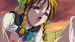 Anime dike school young ladies have sex at school